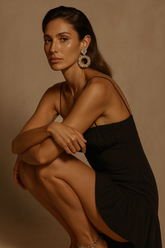 Circus round earrings