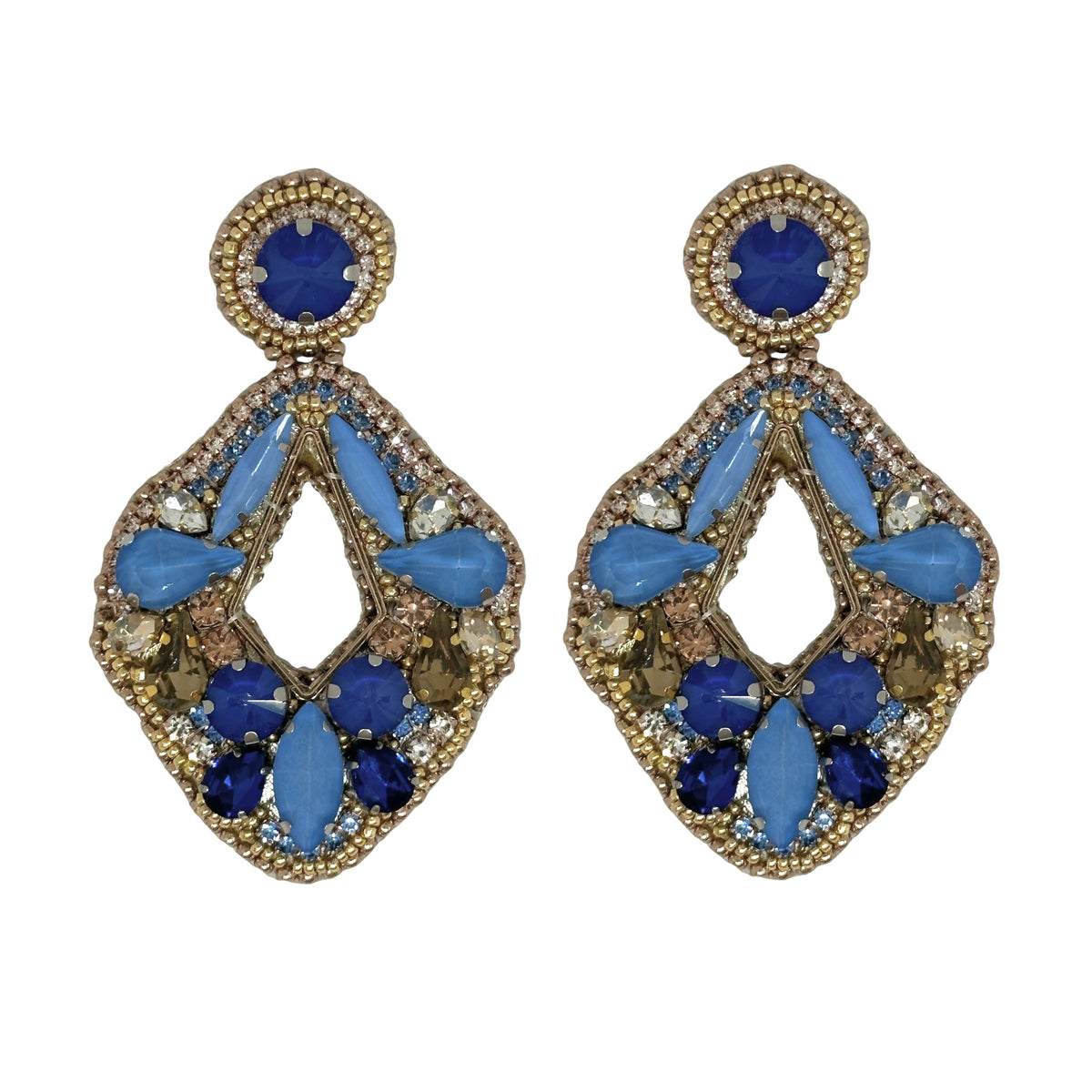Aqua earrings