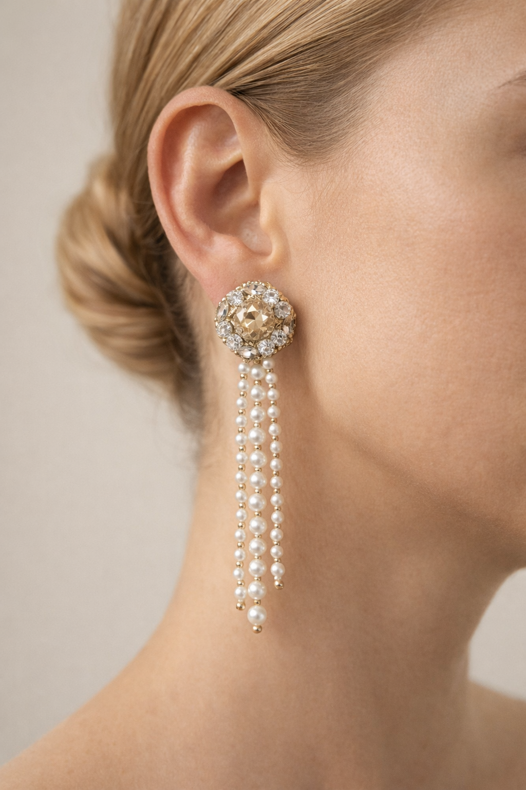 Golden sand earrings