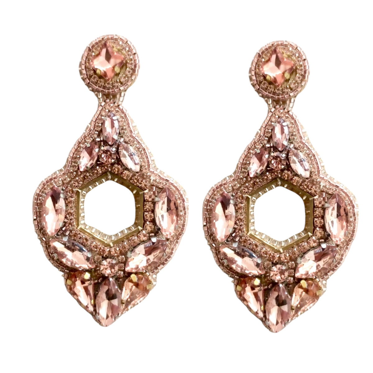 Rose gold earrings