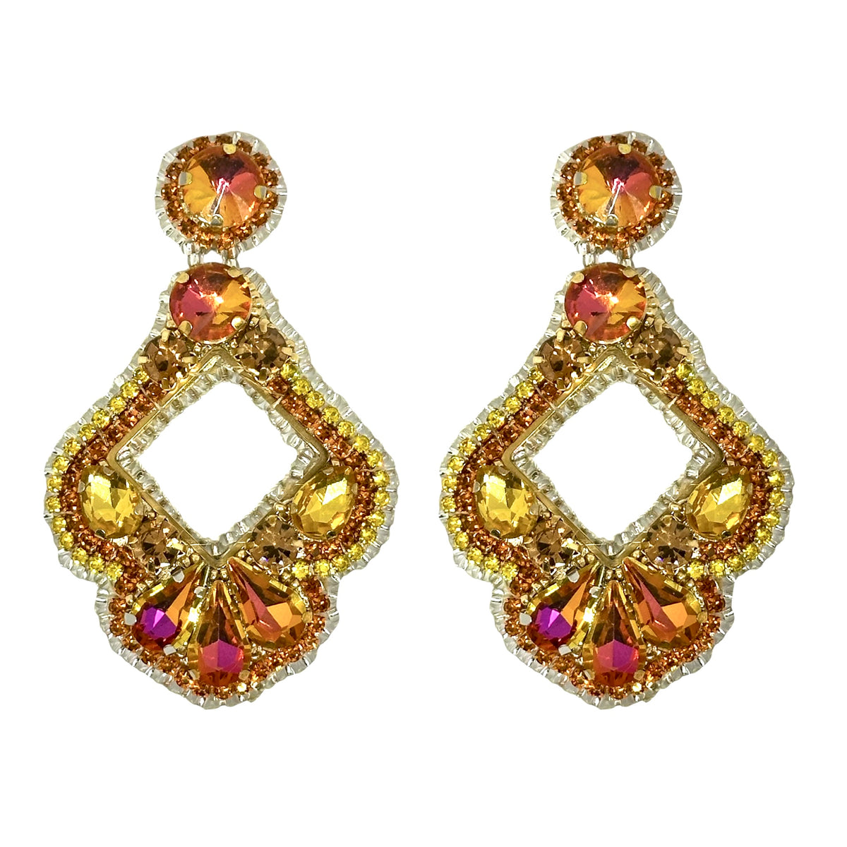 Orange earrings