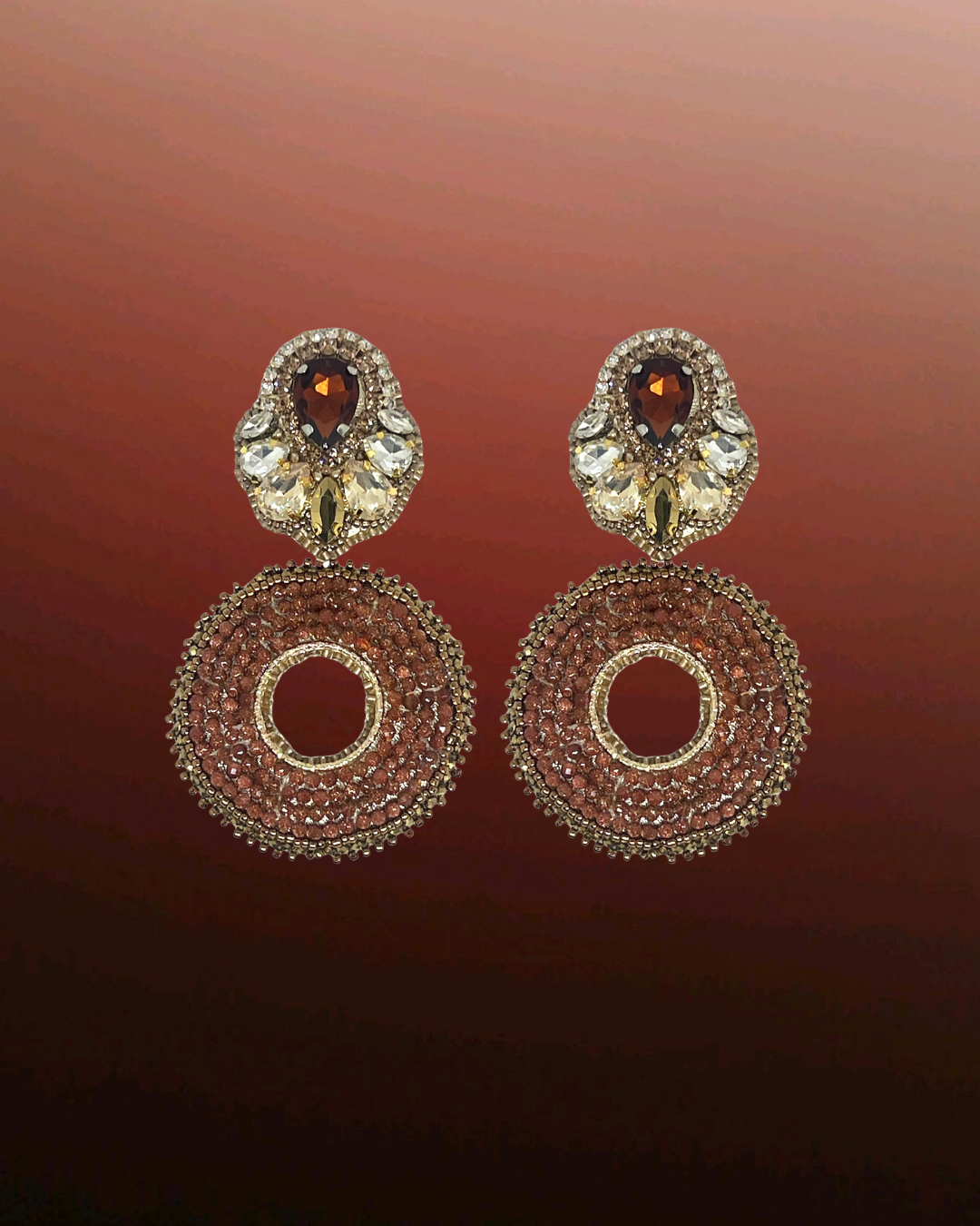 Golden dust earrings