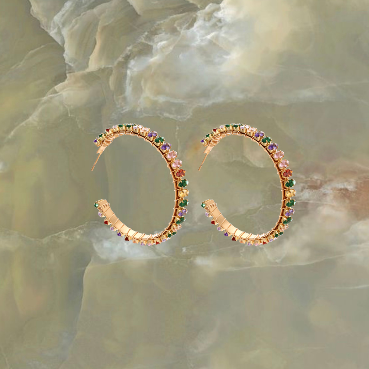 Rainbow hoops 5cm